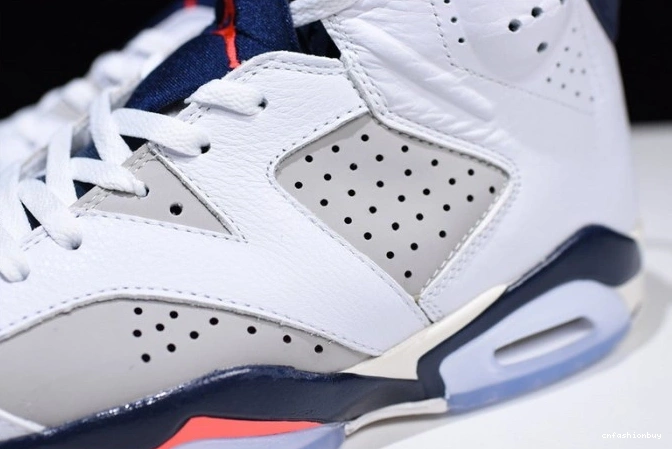 Jordan 23-Neutral 384664-104 Air 6 Grey-Sail Retro White Tinker Infrared 1115